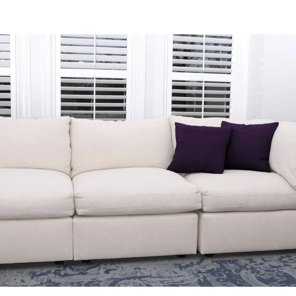 Wave Satin Throw Pillow Feather Filled Microsuede Solid Color Decorative‎ Throw